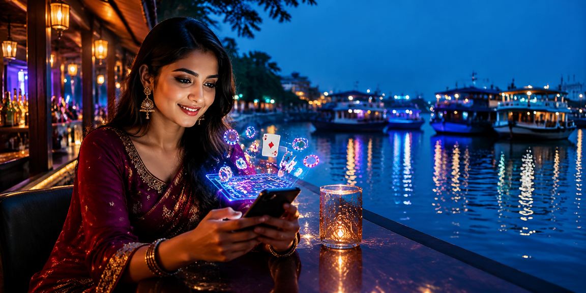 বাংলাদেশি মডেল মোবাইলে ক্যাসিনো অ্যাপ ব্যবহার করছেন