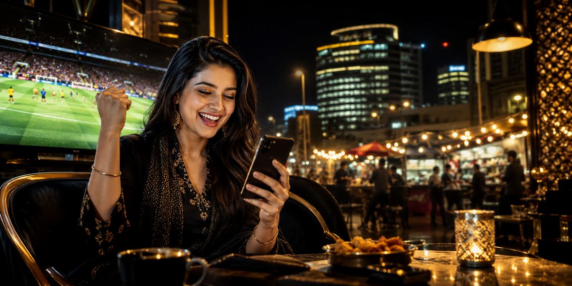 চট্টগ্রামের নাইট মার্কেটে মোবাইলে পেমেন্ট করছেন একজন বাংলাদেশি ব্যবহারকারী