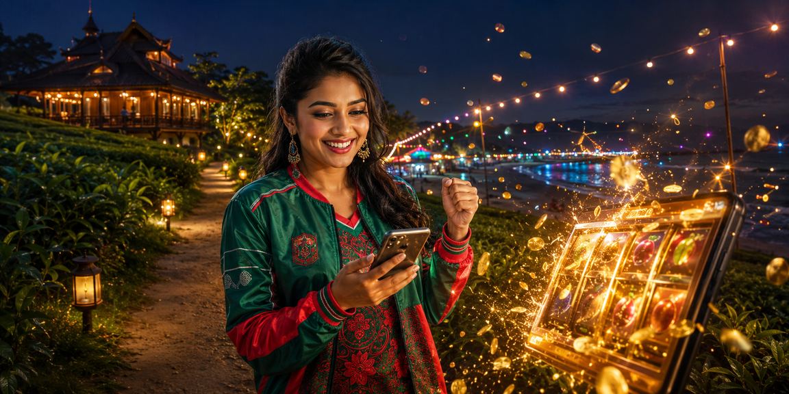 কক্সবাজারে চা বাগানের পটভূমিতে ক্রিকেট বেটিং অভিজ্ঞতার দৃশ্য